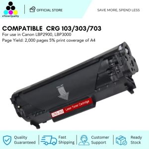 ETQ Replacement Toner Cartridge for CRG-303 CRG303 CRG 303 for use in Canon Printer