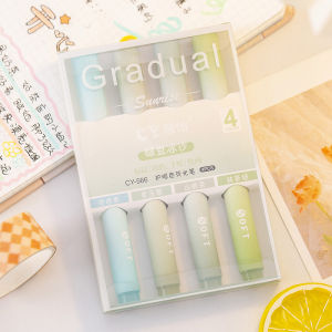 Ferrara Mềm Tip Bút Huỳnh Quang Bút Đánh Dấu Đầy Màu Sắc Giá Trị Thẩm Mỹ Cao Bảo Vệ Mắt Bút Máy Tính Xách Tay Bé Gái Heart Ins Style