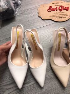 Mẫu A12_Giày gót cao nữ gót nhọn dây đai gót ôm chân tính tình tươi tắn cao 5p_7cm.mẫu giày nữ siêu đẹp