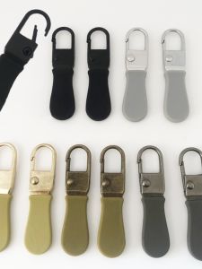 Silicone Có Thể Tháo Rời Khóa Kéo Sửa Chữa Đầu Và Kéo Cho Túi Hành Lý Da Túi Xách Diy Phụ Kiện May Vá Khóa Kéo Bộ Phận