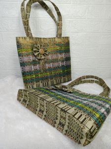 Tas totebag songket/totebag Etnik totebag pengajian