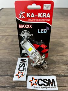 BOHLAM LAMPU DEPAN LED MOTOR MOBIL H4 15 TITIK 2 MATA HI LOW VIXION MX KING SCOOPY CHEMS Model OSRAM RTD TYTO