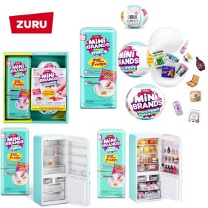 Bandai | Zuru Five Times Miniature Refrigerator Ball Toy Blind Box Set Pretend Play Minibrands Toy Childrens Gifts Blind Box