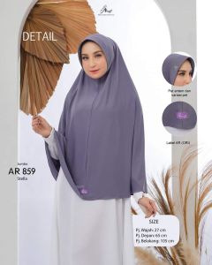 Arrafi AR 859 syari Jilbab hijab kerudung bergo krudung wanita dewasa jersey instan syari jumbo polos best seller terbaru new terlaris modern kekinian murah viral 2024 adem murah promo cantik pet antem bahan stella cantik bayar di tempat COD gratis ongkir