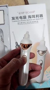 Lấy ráy tai Máy hút ráy tai điện Dụng cụ hút ráy tai Máy hút ráy tai cho bé Ear Scoop có đèn LED lực hút mạnh đầu hút mềm dùng cho cả trẻ sơ sinh an toàn và hiệu quả