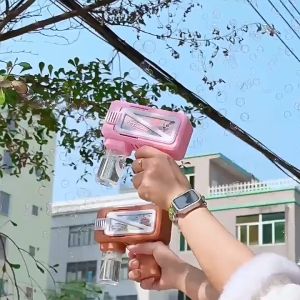 Máy Bắn Bong Bóng Xà Phòng Tự Động 9 Nòng Thế Hệ Mới