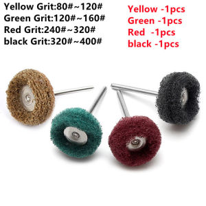 1set Mini Drill Abrasive Brush Nylon Buffing Polishing Wheel Dremel Rotary Hand Tool Accessories Set Rust Remover