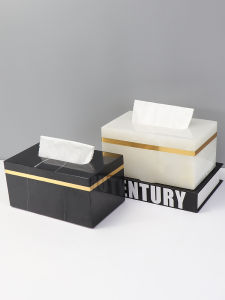 Modern Luxury Acrylic Tissue Box Creative Storage Tea Table Decoration Nordic INS Living Room Commercial Grade Sensation