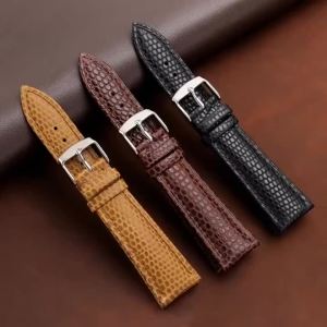 Cowhide Lizard Pattern Leather Watch Bands 16mm 18mm 20mm 22mm For Seiko for Rolex Watch Strap for Men Women Business Bracelets