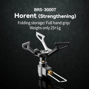 BRS-3000T Titanium Mini Camping Gas Burners 25g One-Piece Pocket Stove Outdooor Hiking Folding Cooking Furnace Portable 