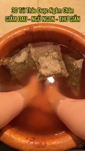 Gói 30 Túi Ngâm Chân Thư Giãn Giảm Đau Nhức Mỏi Ngủ Ngon Sâu Giấc Làm Ấm Cơ Thể Bằng Thảo Dược Cổ Truyền