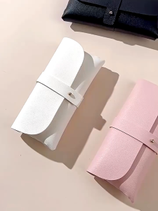 Lady Soft PU Leather Glasses Bag Cases Waterproof Sunglasses Case Travel Eyeglasses Pouch Protector