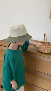 Mũ Tai Bèo Chống Nắng Mùa Hè Mau Khô Phong Cách Dây chống gió thoáng khí và có thể điều chỉnh phù hợp cho trẻ từ 2-8 tuổ