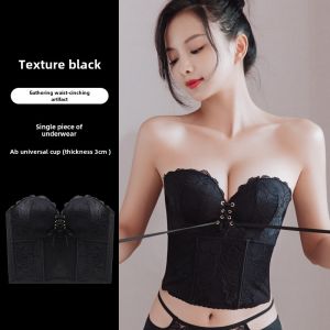 Wedding Photo Corset Strapless Tube Top Invisible Intimates Female Non-Slip Push up Bridesmaid Dress Belly Contracting Bra