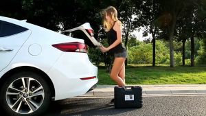 Bộ nâng kích gầm điện 3 trong 1 Kiêm máy bơm lốp và máy siết ốc ô tô đa năng ROGTZ TY-155EHJS Thương Hiệu Đức Tải trọng dưới 5 Tấn - HÀNG CHÍNH HÃNG
