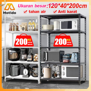 Rak Besi Serbaguna 5 Susun Siku/Rak Gudang Besi /Rak Warung / Rak Besi  Serbaguna/rak dapur/Rak Buku/ Rak Supermarket/rak untuk barang/Rak akuarium200*40*120CM