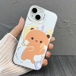 Colorful Silver Laser Cutout Mobile Phone Case for  Huawei Xiaomi Vivo Couple Style Silicone Protective Cover
