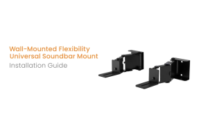 LI-MOUNT Flexible Up-firing Extend-out Soundbar Wall Mount depth adjustable swivel bracket pair