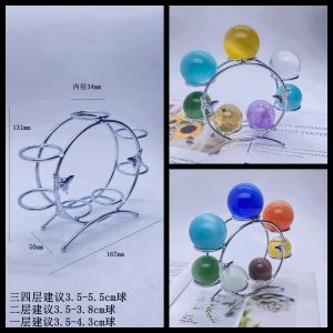 Đế Kim Loại Bằng Sắt Mạ Vàng Bạc Nhiều Bóng Thủy Tinh Trang Trí Đồ Dùng Để Bàn Kiểu Âu