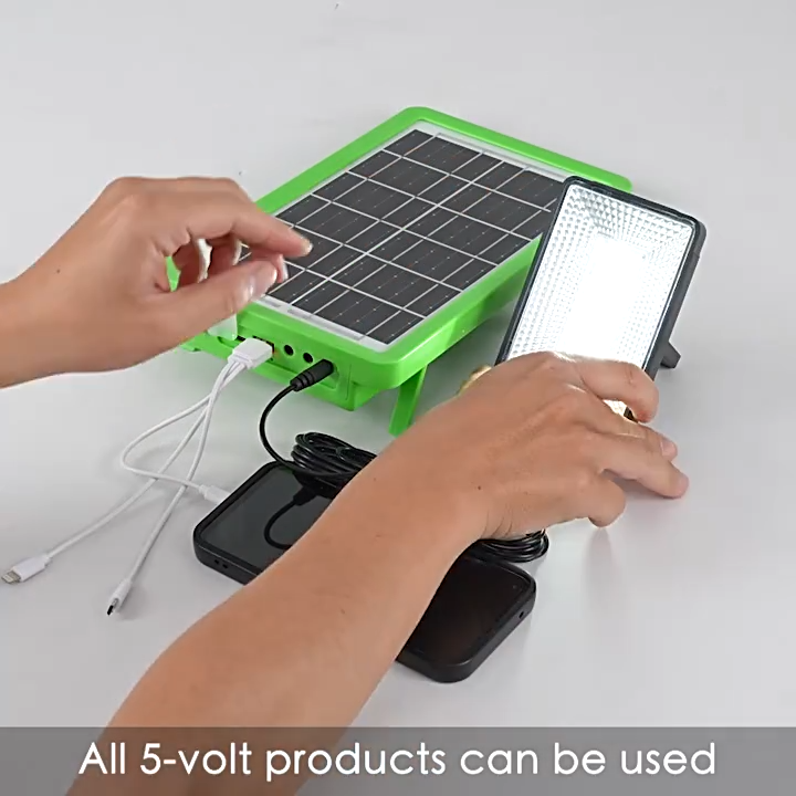 Portable Solar Panel Light 20W 50W 100W Foldable Solar Charger with USB Type-C Output for Power Bank Phone Camping Outdoor Emergency