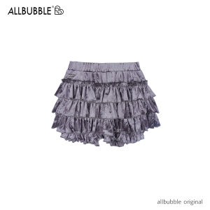 Váy Ngắn Bằng Vải Nhung Allbubble Originals Sweet Cool Black Chocolate Váy Ngắn Xếp Nếp Ngọt Ngào Váy Ngắn Xếp Nếp Bằng Vải Nhung