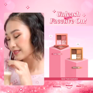 Azarine Sweet Treats Eyeshadow Palette - 2 Varian - Make Up Series - Virgo Shoop