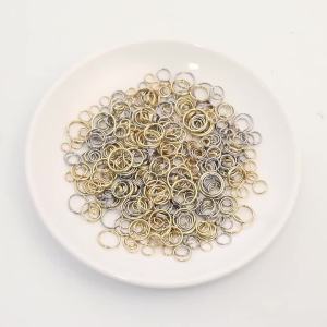 100pcs/lot Stainless Steel Jump Rings Gold Color Double Loops Split Rings For DIY Jewelry Making Bracelet Keychains Connectors