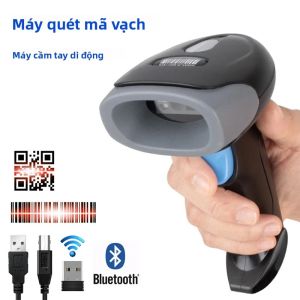 Máy Quét Mã Vạch Cầm Tay 1D/2D Máy Quét Mã Vạch QR Có Dây USB/Không Dây 2.4G WIFI Bluetooth CMOS Máy Quét Giải Mã Tốc Độ Cao Hình Ảnh