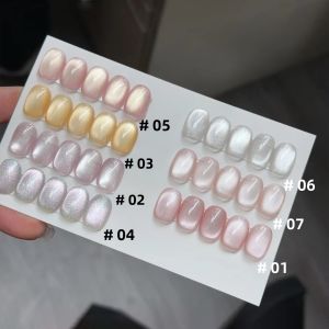 Sơn Móng Tay Gel Mắt Mèo MIANEL 12ML Màu Hồng Thế Giới Lãng Mạn Hiệu Ứng Nổi Nhũ Mịn Màu Nude Sáng Keo Móng Mắt Mèo 1-6 Cái