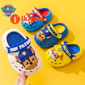 I Know Paw Patrol รองเท้าแตะ Crocs สำหรับเด็ก-ฤดูร้อนไม่ลื่น & รองเท้าแตะใส่เดินในบ้านสำหรับเด็กชาย & เด็กหญิง (2025มาใหม่ล่าสุด)