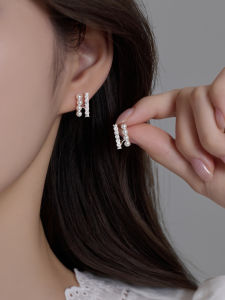 Pianist | Hypoallergenic Pure Silver Zircon Pearl Earrings