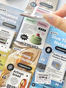 Korean Style 20 Sheets Ins Cut Model Stickers Scrapbooking Materials DIY Mosaic Stickers Home Decorative Paper Crafts