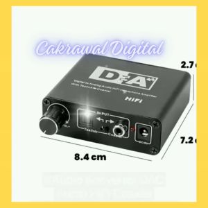 PROMO Konverter TV Digital to Analog & Audio DAC Audio HiFi Coaxial Toslink ke 3.5mm AUX RCA - AV-C6