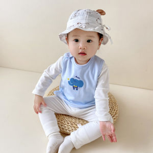 Pure เสื้อกั๊กผ้าคอตตอน สําหรับเด็ก เด็กทารก Boy เด็กผู้หญิง ทารกแรกเกิด All Seasons Tummy Protector การ์ตูน เสื้อผ้าชั้นฐาน By Baraban