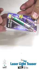 Ume Pet Cat Laser Light Toy Teaser 2in1 Mini Laser Pen Cat Toy Laser Pointer Pen LED Light Mainan Kucing Cat Chaser 镭射笔