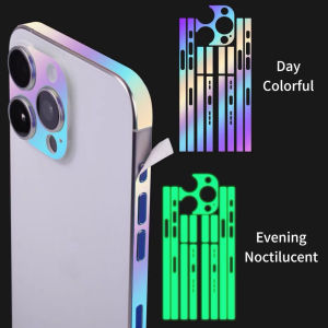 Luminous Frame Film Phone Side Hydrogel Protector Film For iPhone 16 16e 15 14 13 12 Pro Max/Pro 16 15 14 13 12 Plus Mini Edge Anti-Scratch Protective Sticker