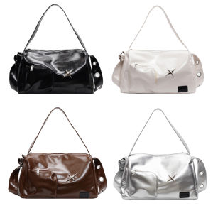 【New Arrival】Shoulder Bag for Women Adjustable Strap Large Tote Bag PU Leather with Pocket Hobo Bag Solid Color Work Travel Bag