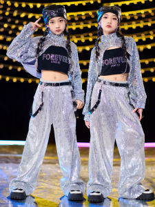 Sequin Hip Hop Jazz Street Dance Performance Costume Girls