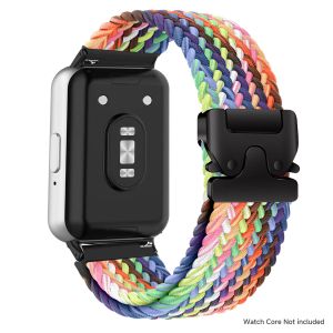 Nylon Strap For Samsung Galaxy Fit 3 Wristband Adjustable Braided Solo Loop Replacement Bracelet For Samsung Fit 3 Watch Band