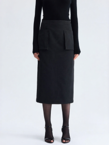 Eastern Light | Matte Sand Thread Workwear Straight Skirt Set