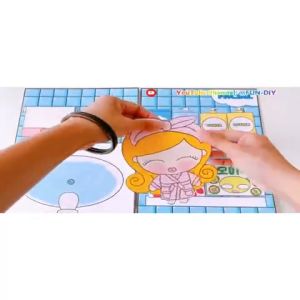 (DIY PACK) LETS MAKE UP Busy Book l Paper Doll Book l DIY Book l Quiet Book l Kid Activity Book
