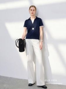 3COLOUR·S | Summer New Style Fake Two-Piece Short Sleeve Top Women
