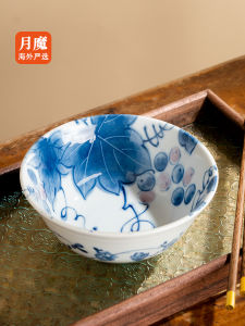 Bộ Bát Đĩa Sứ Tráng Men Cổ Điển Phong Cách Nhật Bản Có Họa Tiết Dưới Lớp Men Dùng Trong Nhà Bếp Và Tiệc Tùng Bộ Bát Đĩa Dùng Trong Nhà Bếp