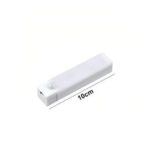 Under Cabinet Light LED Motion Sensor Night Light USB Charging Magnetic Induction Lamp for Bedside Wardrobe Stairway