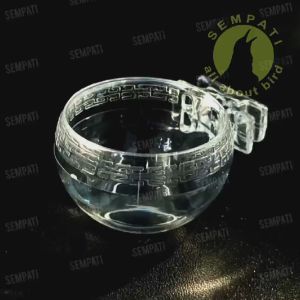 SEMPATI: Cepuk Burung Pleci Sogon Konin Ciblek No 5 Mini Emboss Batik Cepuk Wadah Pakan Minum