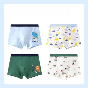 Miiow | Boys Cotton Underwear Pure Cotton Boxer Briefs Anti-Bacterial Comfortable Elastic Boys Briefs Non-Irritating All Season Kids Boxer Shorts