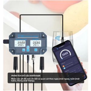 Máy Đo Chất Lượng Nước Kỹ Thuật Số WiFi 6 Trong 1: PH EC TDS Độ Mặn Nhiệt Độ Máy Phân Tích Thông Minh Với Điều Khiển Bằng Ứng Dụng Để Kiểm Tra Trực Tuyến
