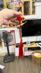 Dây treo ngũ đế hồ lô bát quái bằng đồng loại đẹp hồ lô cao 7cm có thể xoáy nắp
