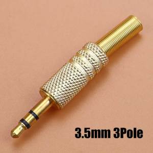 2/5/10pcs 2.5mm 3.5mm Headphone Male Plug Mono Stereo Audio Solder Cable Connector 2/3/4 Pole Earphone Jack Adapter