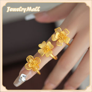 แหวนทอง 0.6 กรัม ทอง 96.5% มีใบรับป กลวง แหวนดอกไม้ ของขวัญที่สมบูรณ์แบบสำหรับแฟนและครอบครัวสำหรับปีใหม่